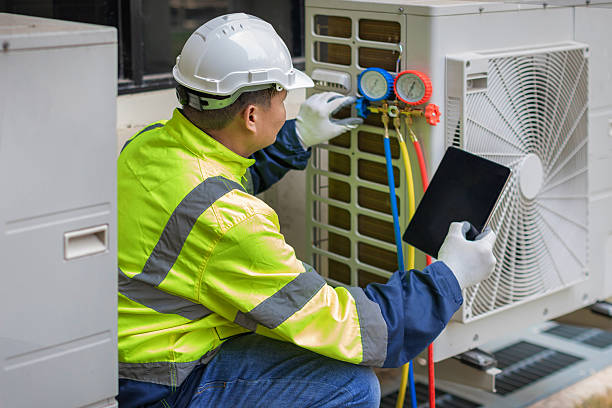 Professional Ductwork Repair technician working in Mayville, NY